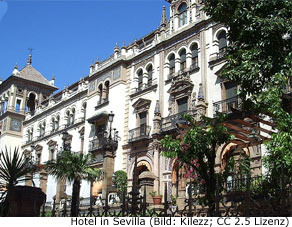 Hotel bernachten Sevilla Andalusien 